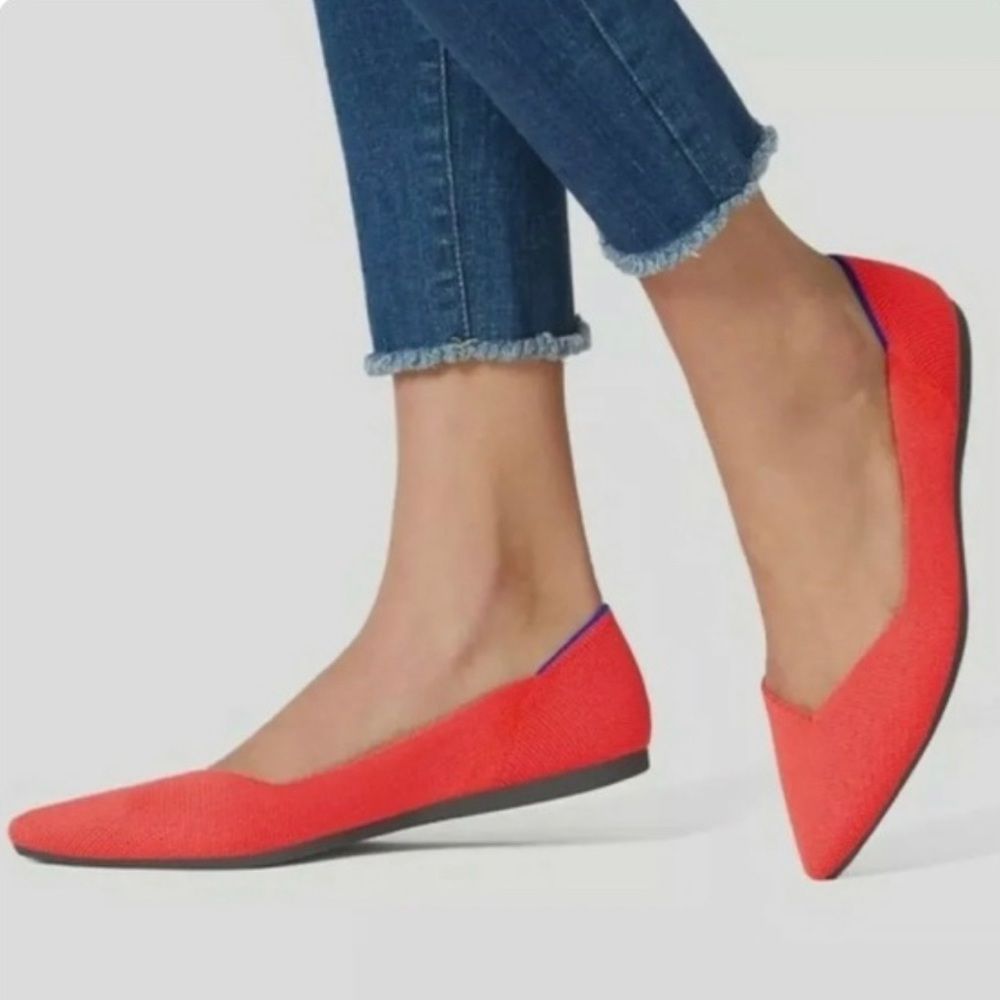 Rothy’s Red Point Flats. 9
